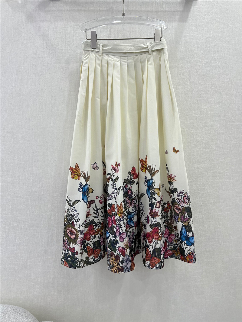 D10r belted long skirt