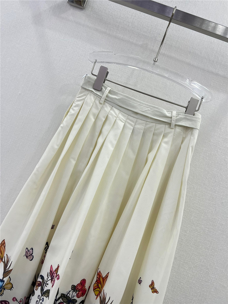 D10r belted long skirt