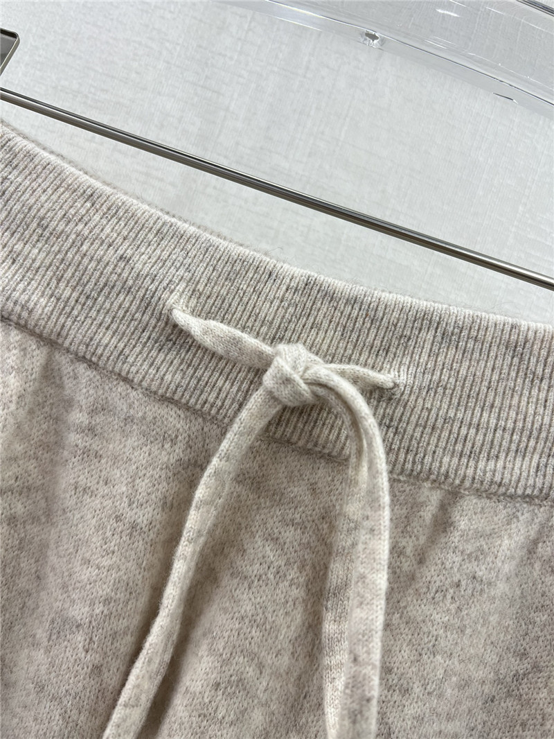 L0r0 P1ana wide leg cashmere loose trousers