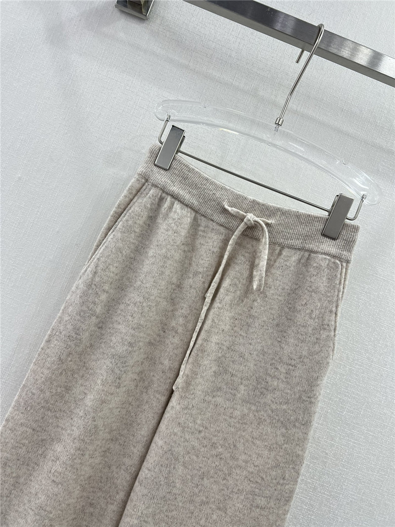 L0r0 P1ana wide leg cashmere loose trousers
