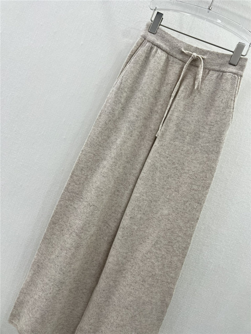 L0r0 P1ana wide leg cashmere loose trousers