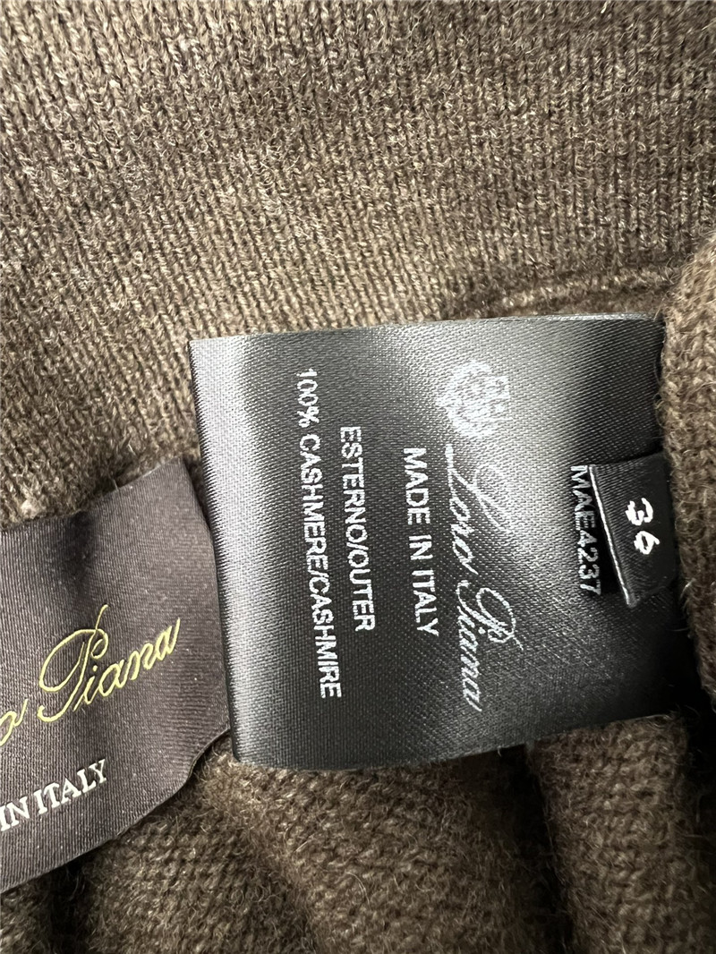 L0r0 P1ana wide leg cashmere loose trousers