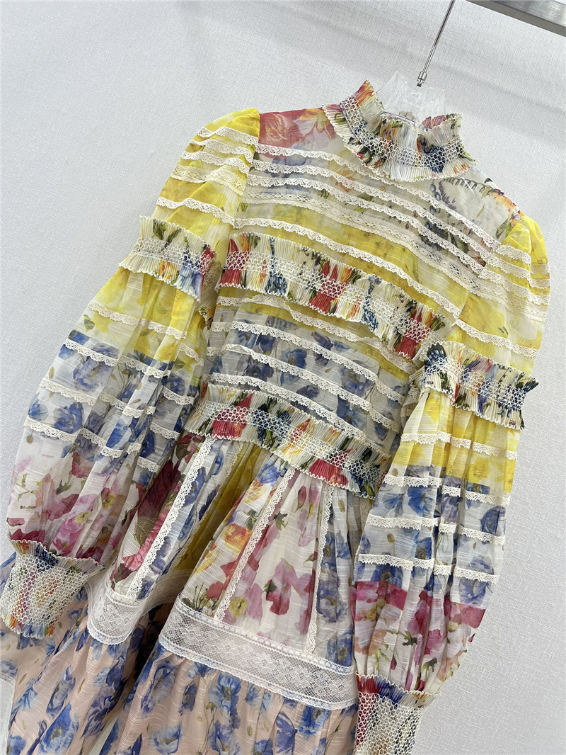 zimm turtleneck lantern sleeve mini dress