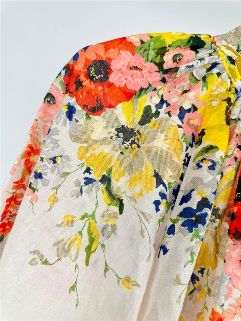 zimm turtleneck lantern sleeve shirt