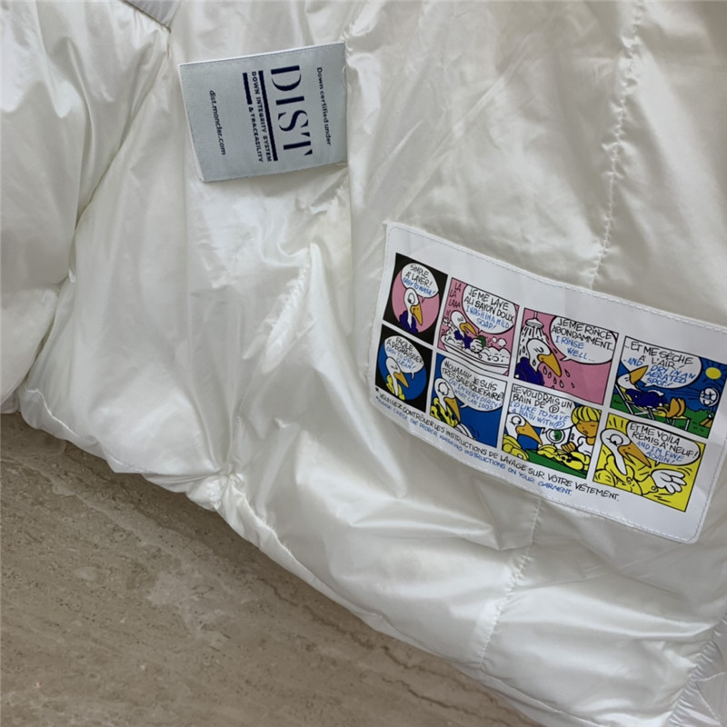 Moncler hooded belted fur collar waisted down jacket