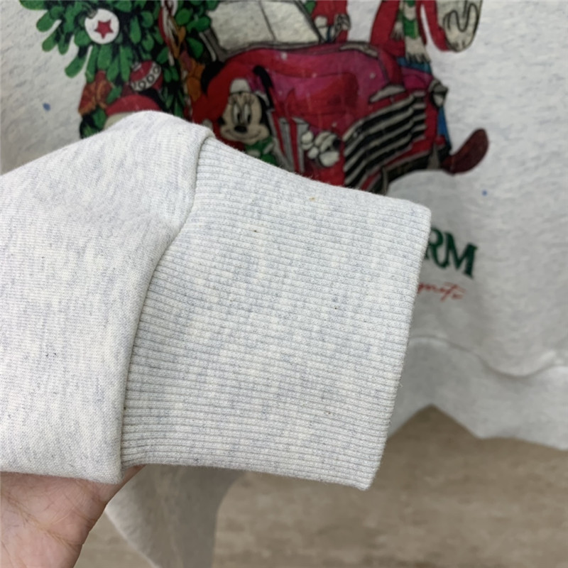 Ch**el christmas fleece sweatshirt in light grey