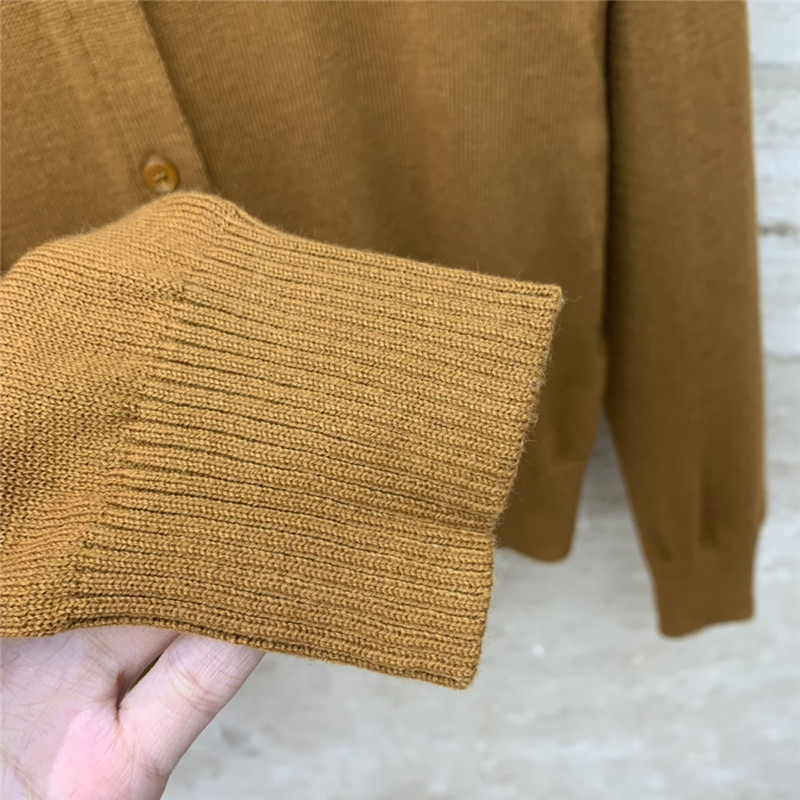 Miu Miu Brown Logo Knitted Cardigan