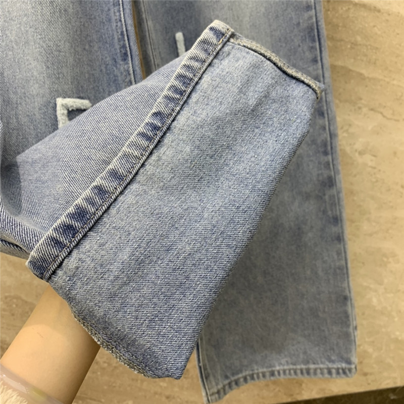 Ch**el towel embroidered logo jeans