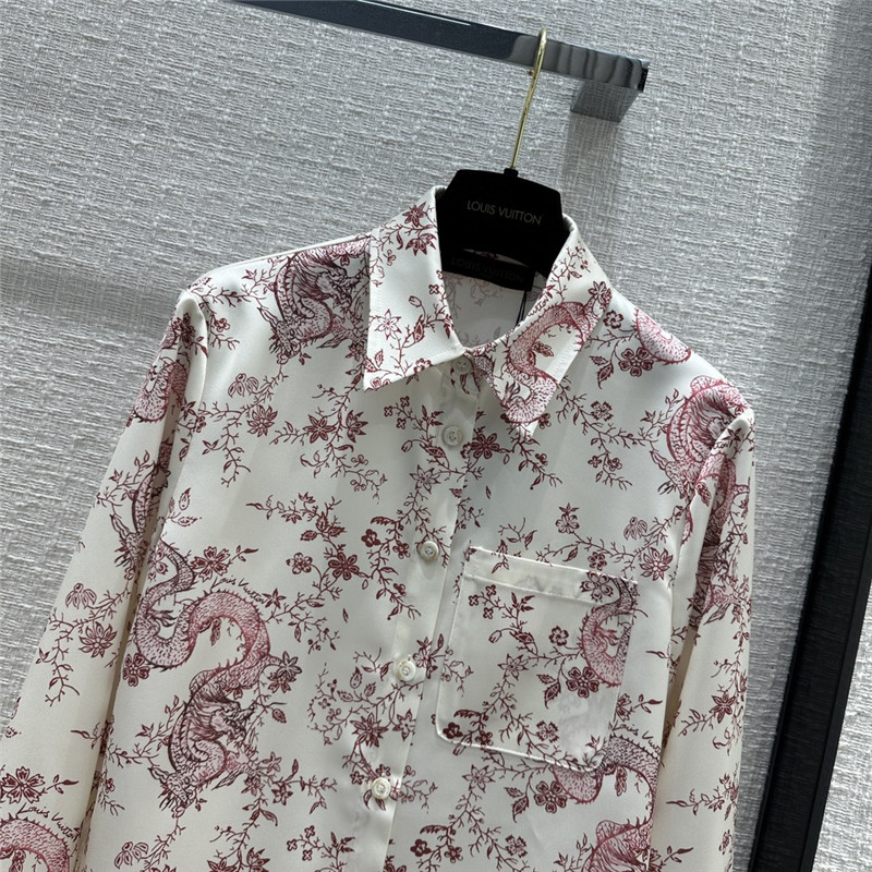 l0vis Vvtt0n lv floral print pajama style suit