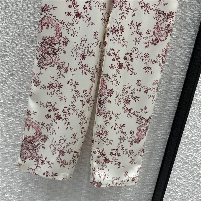 l0vis Vvtt0n lv floral print pajama style suit