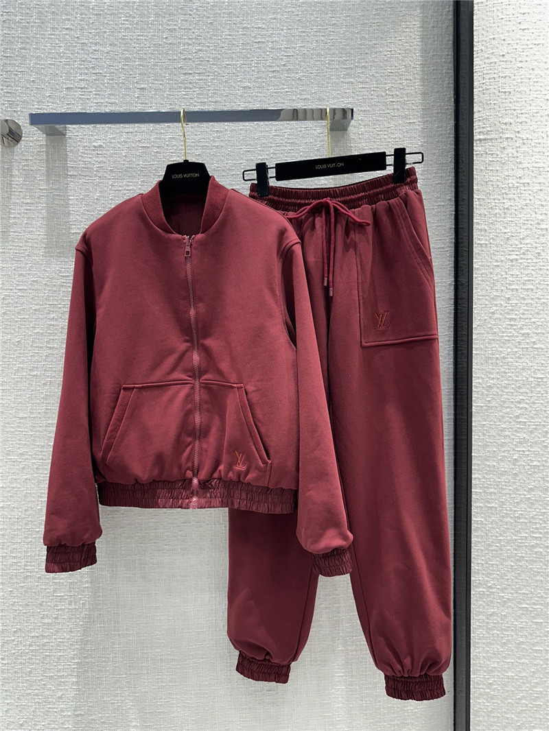 louis vuitton LV jacquard patchwork sports suit