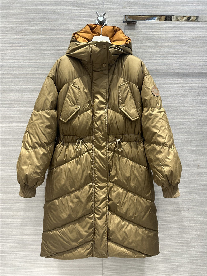 Hermes reversible design down jacket