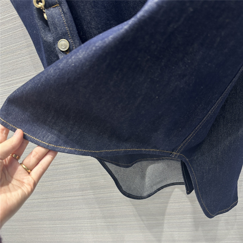 loewe washed native blue denim shirt jacket