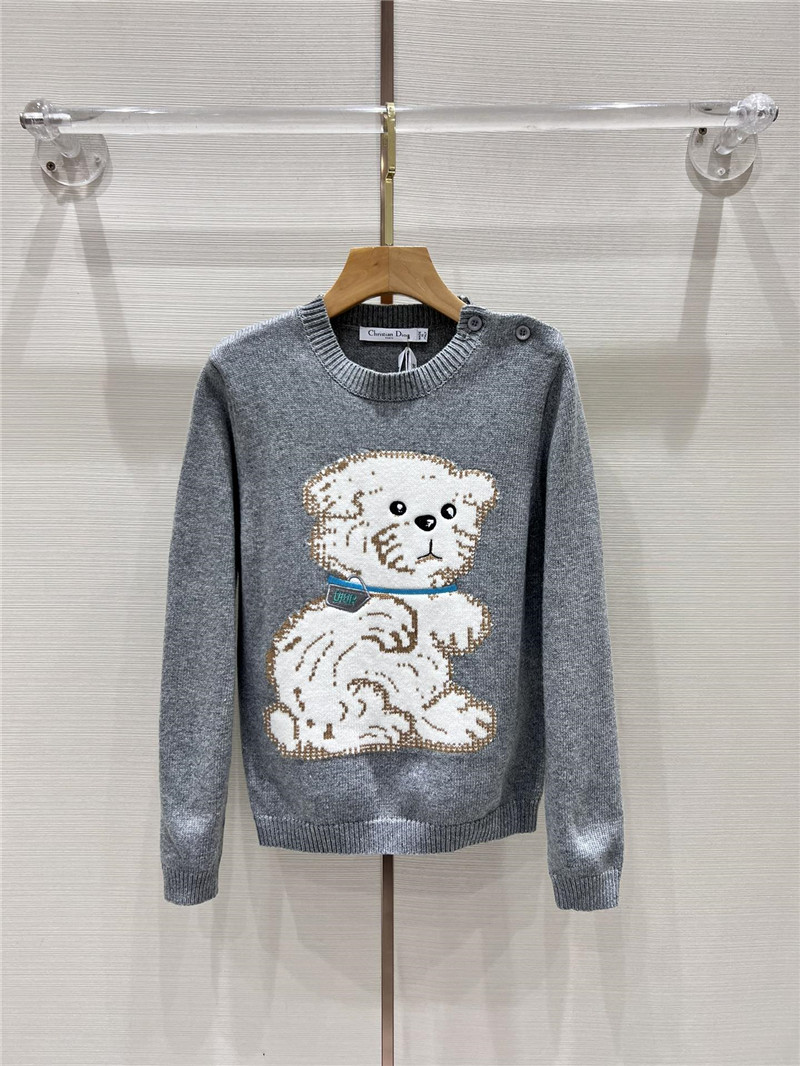 Dior Animal Knitted Pullover Sweater