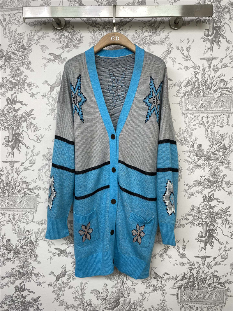 Loewe Yarn Mid-Length Knit Cardigan