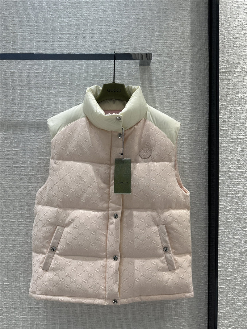 Gucci Morandi color contrast down vest