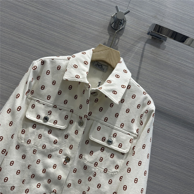 H**me5 new color pig nose logo denim jacket