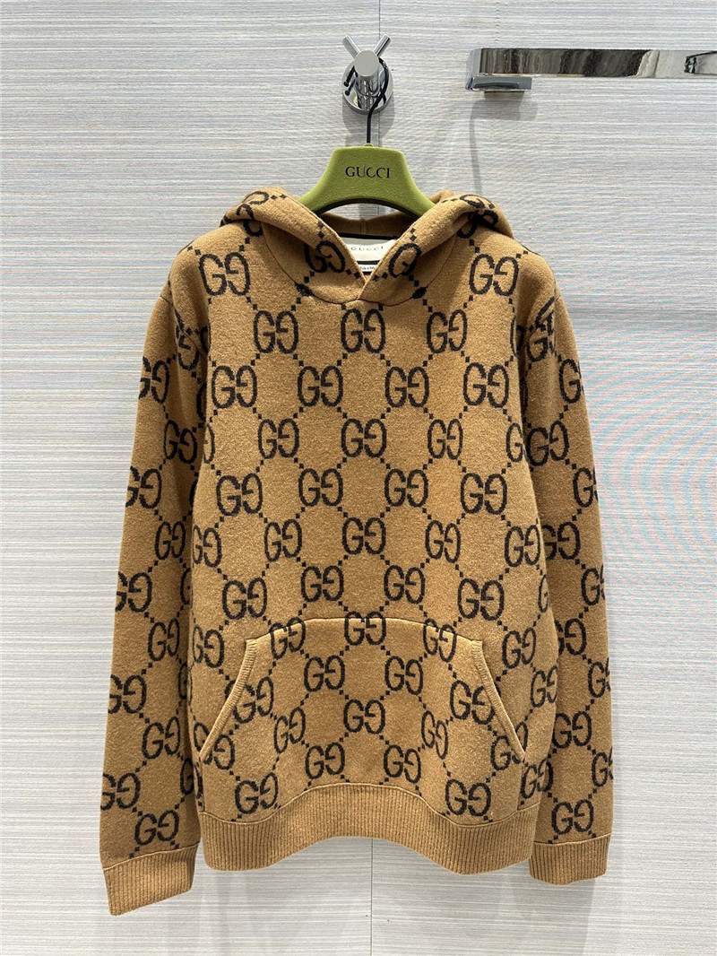 Gucci Monogram Hooded Sweater