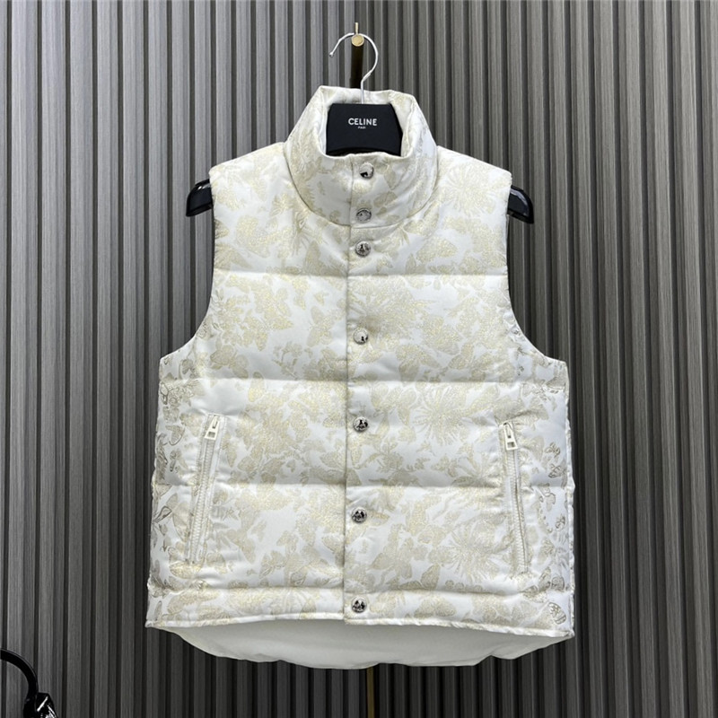 dior jacquard down vest