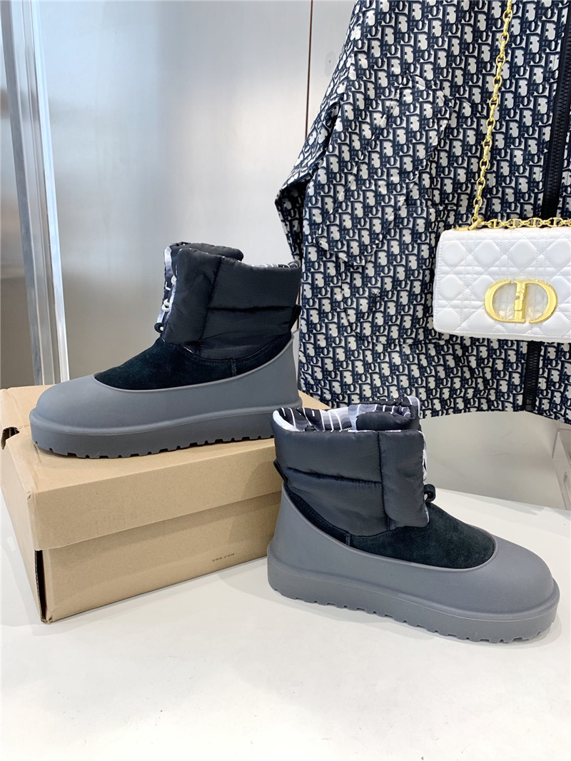 UGG Classic Mini Lace-Up Weather Boot Gray