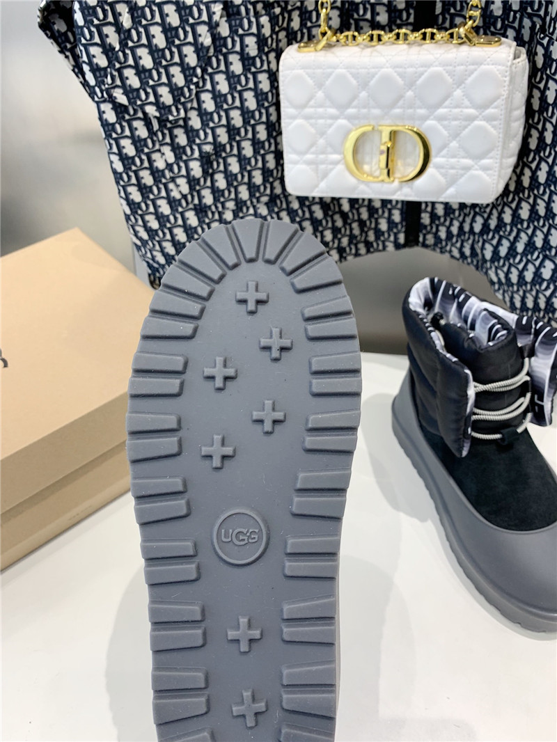 UGG Classic Mini Lace-Up Weather Boot Gray