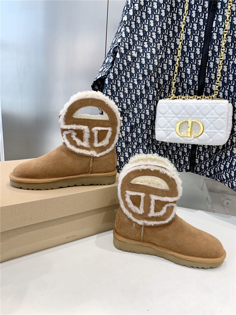 UGG x Telfar Denim Brown Mini Boot