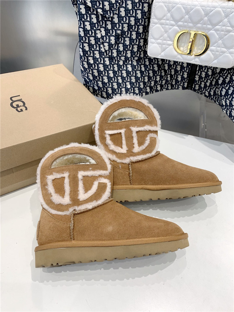 UGG x Telfar Denim Brown Mini Boot