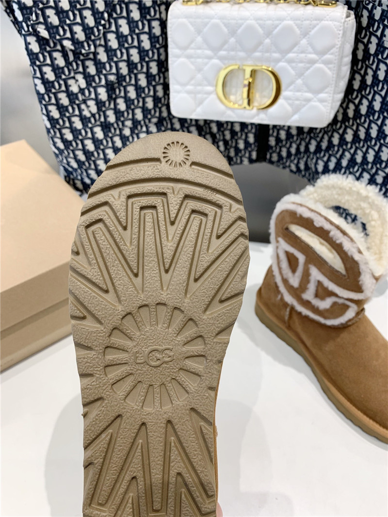 UGG x Telfar Denim Brown Mini Boot