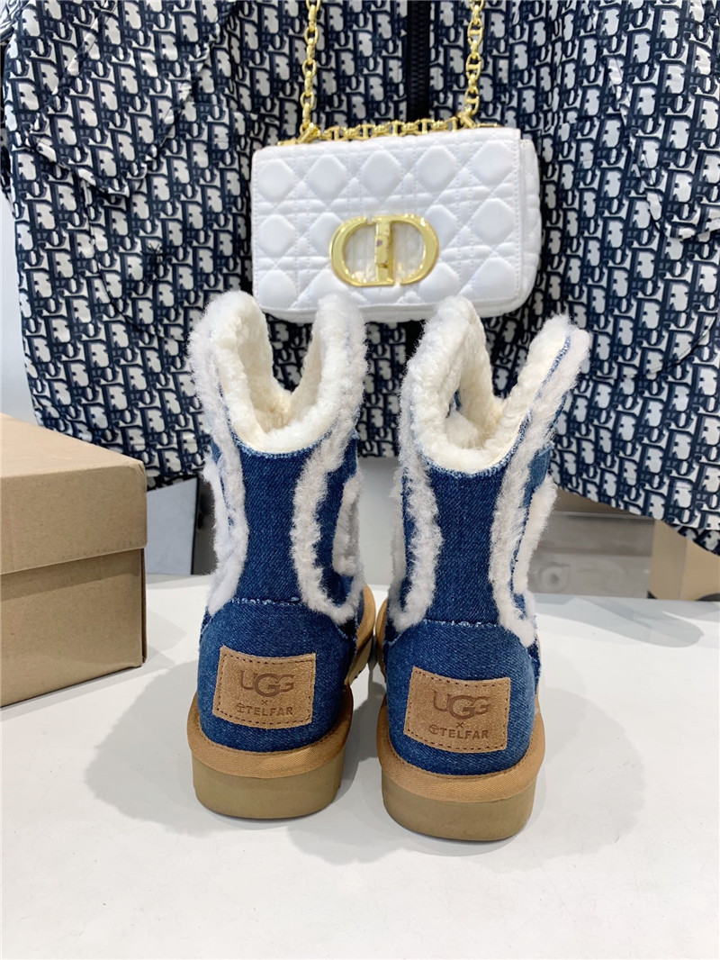 UGG x Telfar Denim Mini Boot