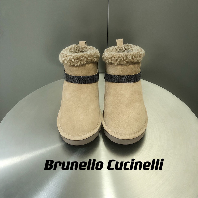 BC Suede Leather Shearling Cozy Booties