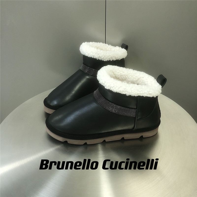 BC Leather Shearling Cozy Booties