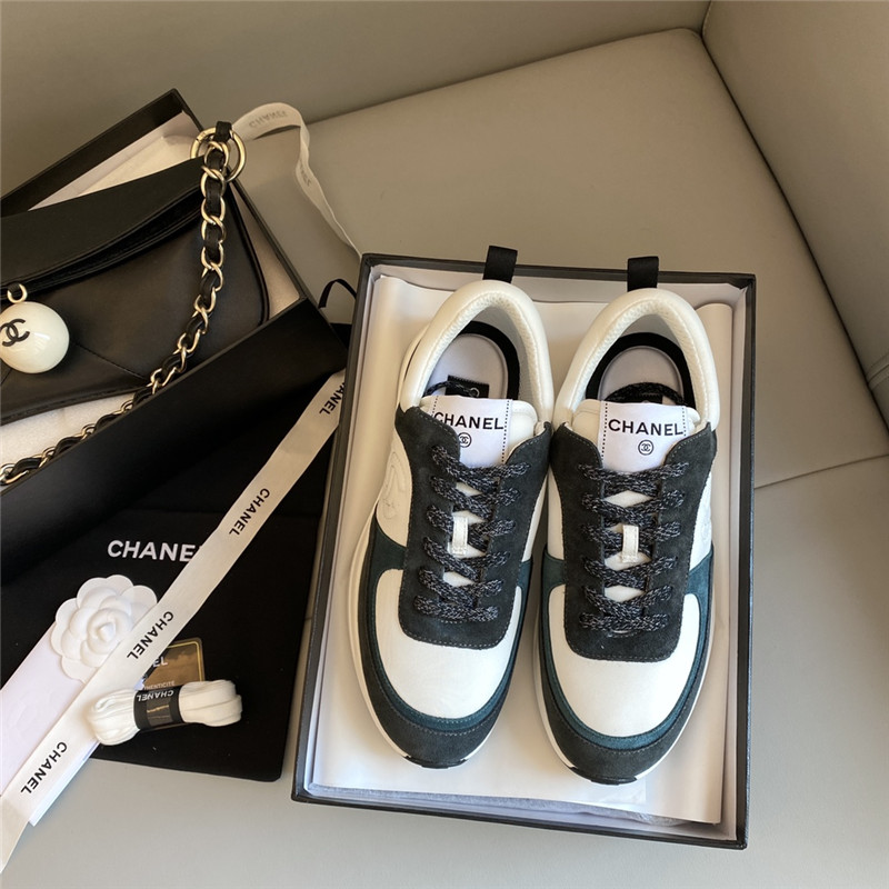 Ch**el sneakers women black white