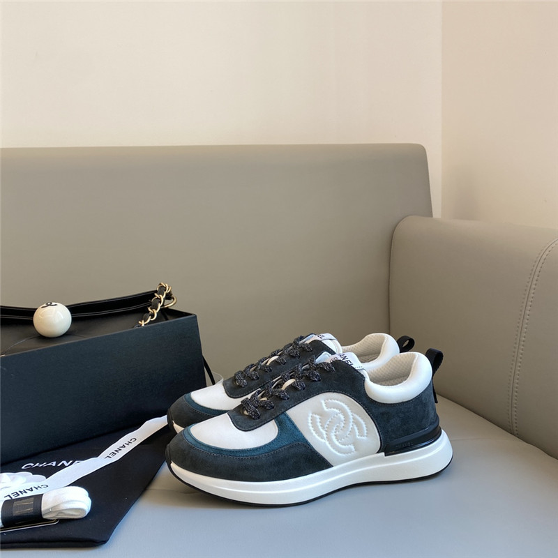 Ch**el sneakers women black white