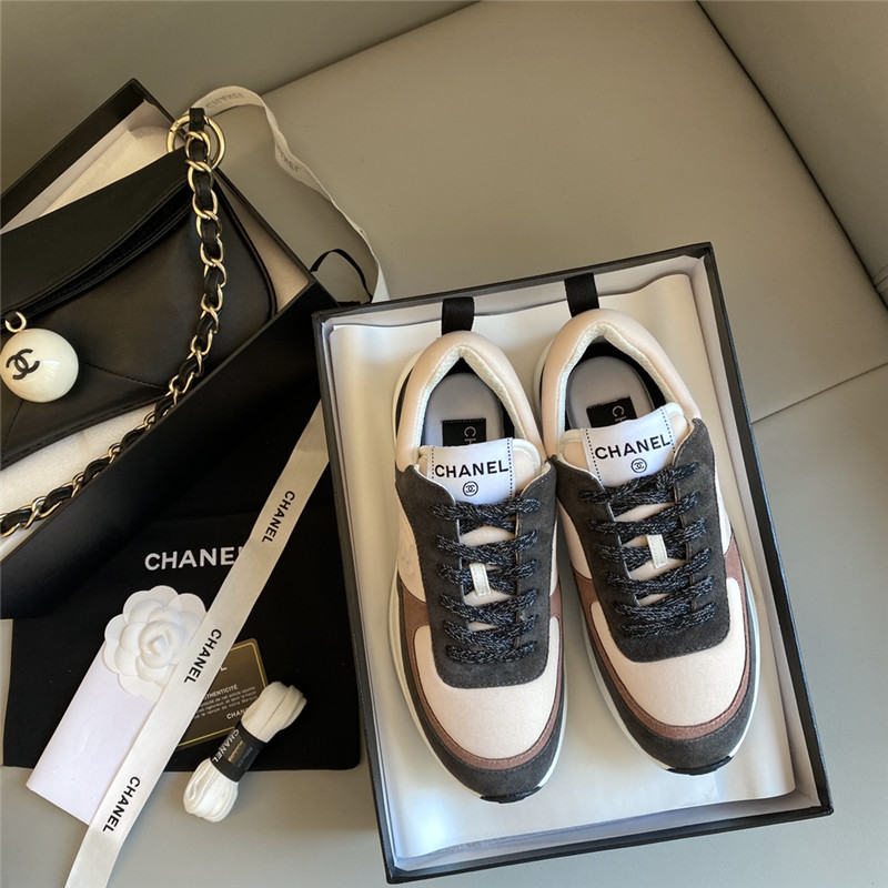 Ch**el sneakers women dark gray