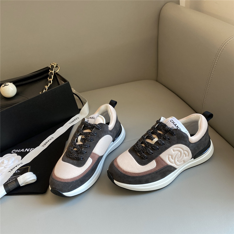Chanel Sneakers Women Dark Gray