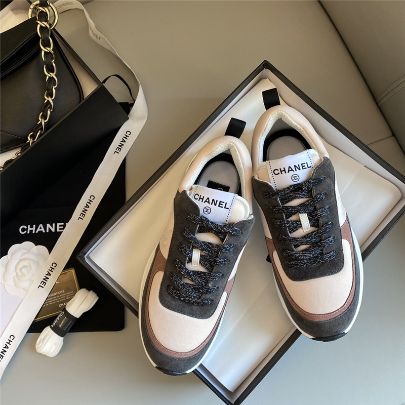 Ch**el sneakers women dark gray