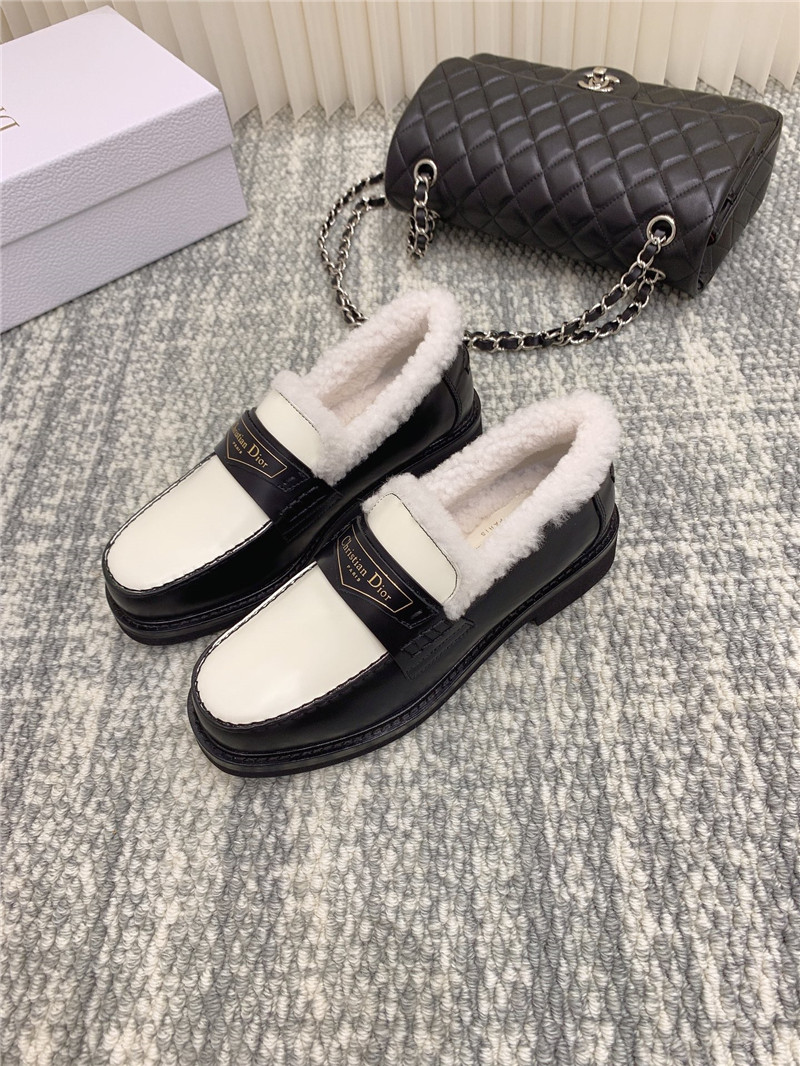 dior new wool loafers