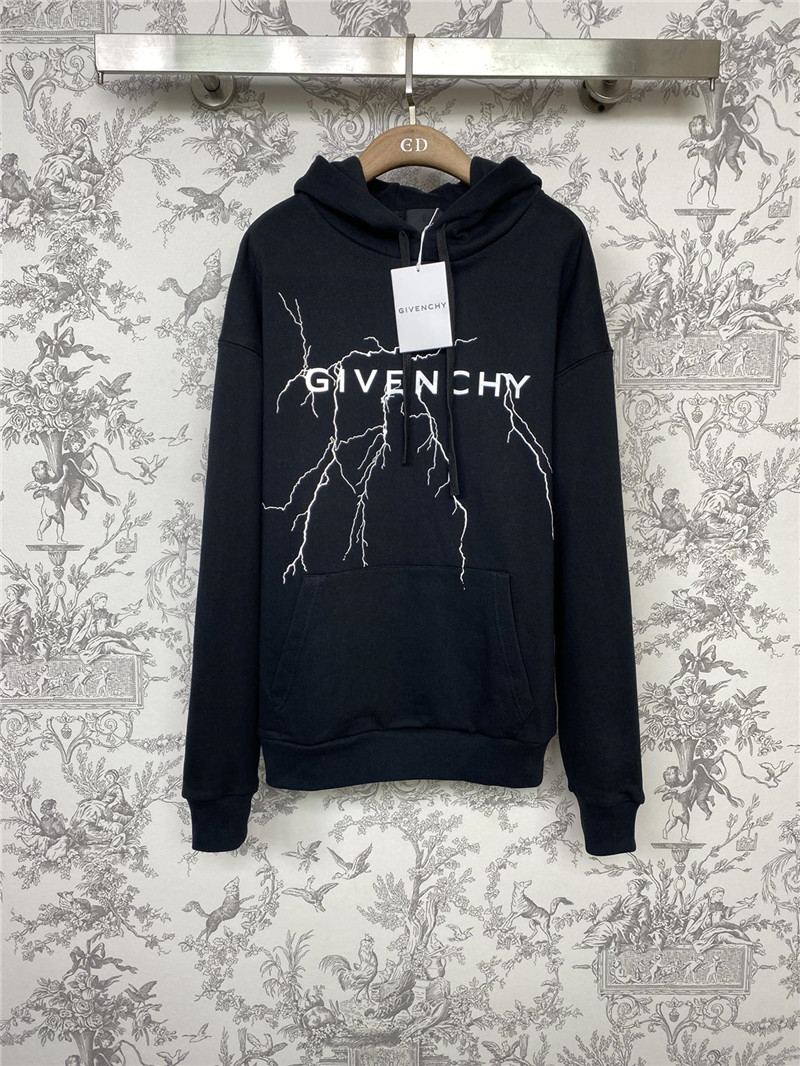 Givenchy Logo Lightning Hooded Sweatshirt