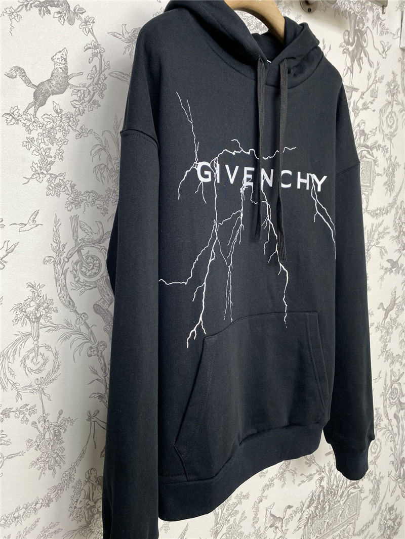 Givenchy Logo Lightning Hooded Sweatshirt