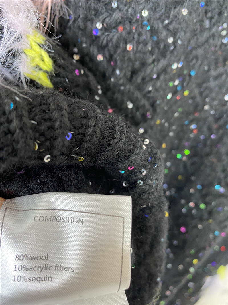 Ch**el shiny jacquard knitted cardigan