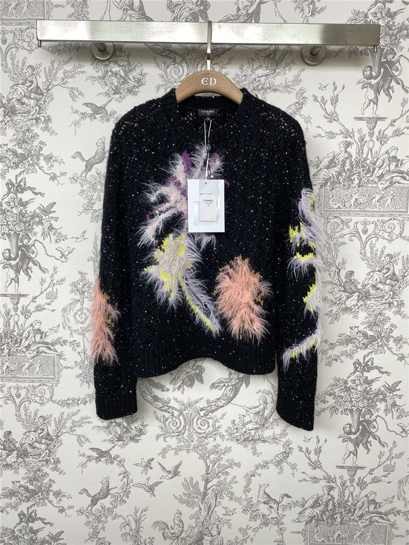 Chanel Shiny Jacquard Knitted Sweater