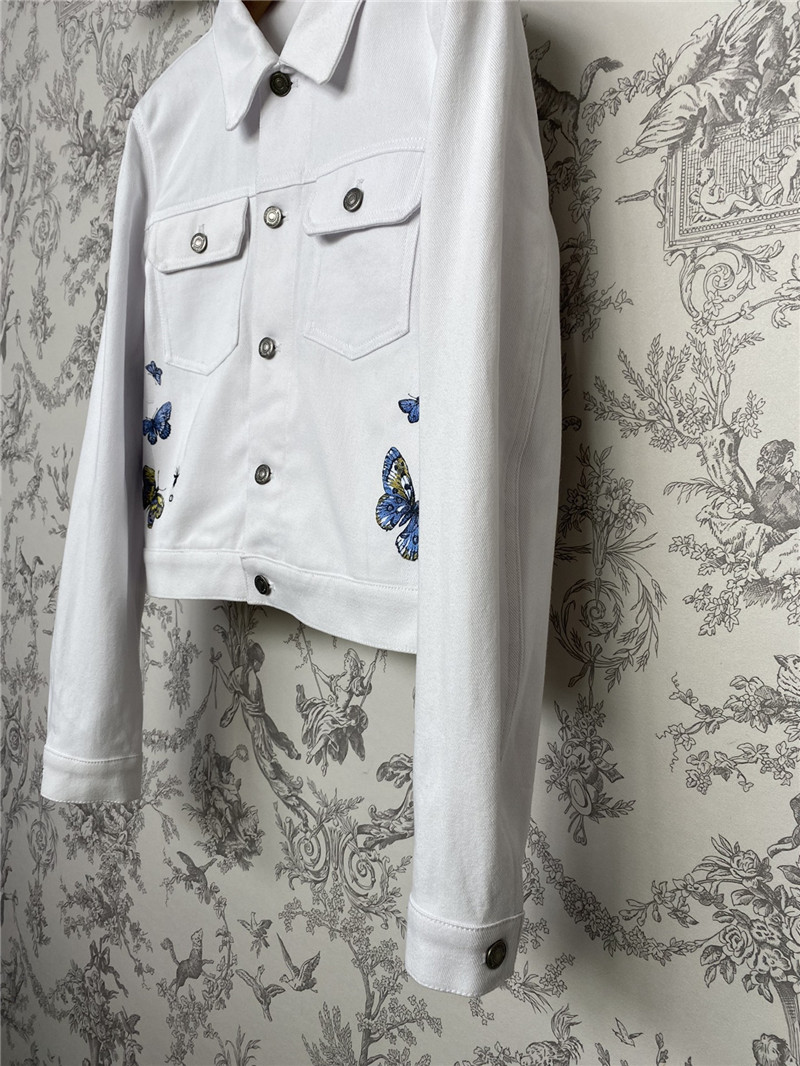 D10r new butterfly material denim jacket