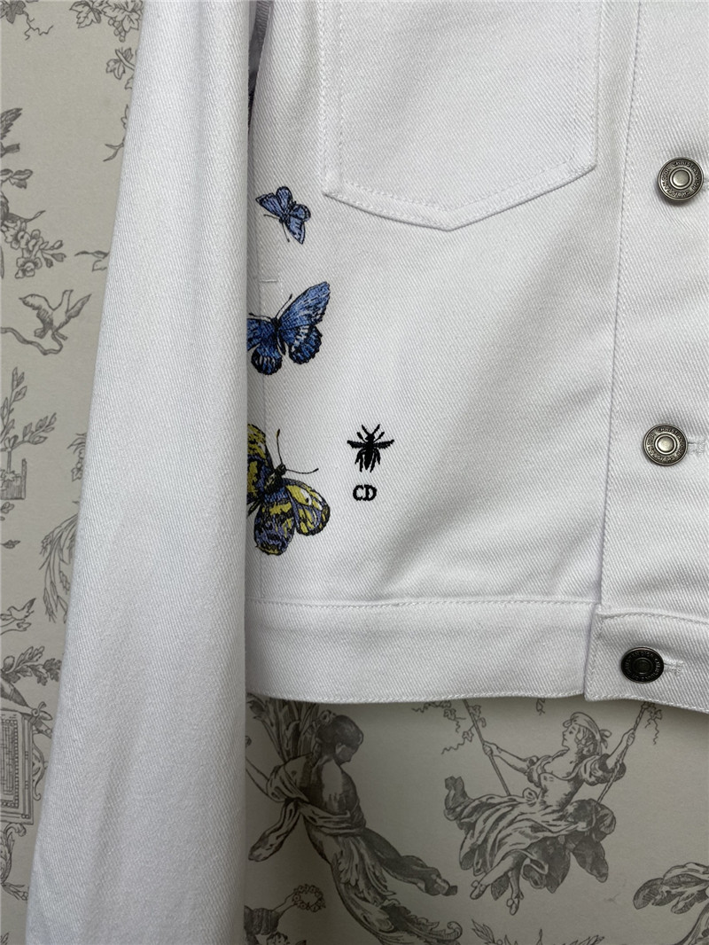 D10r new butterfly material denim jacket