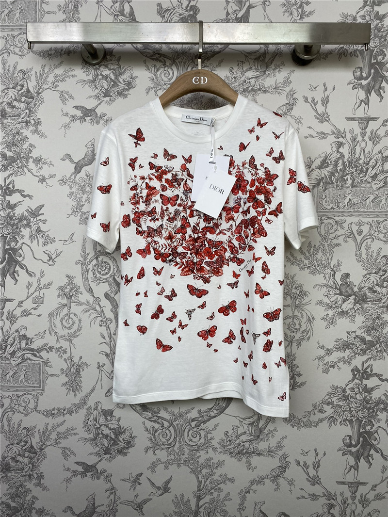 dior Valentine’s Day limited butterfly T-shirt