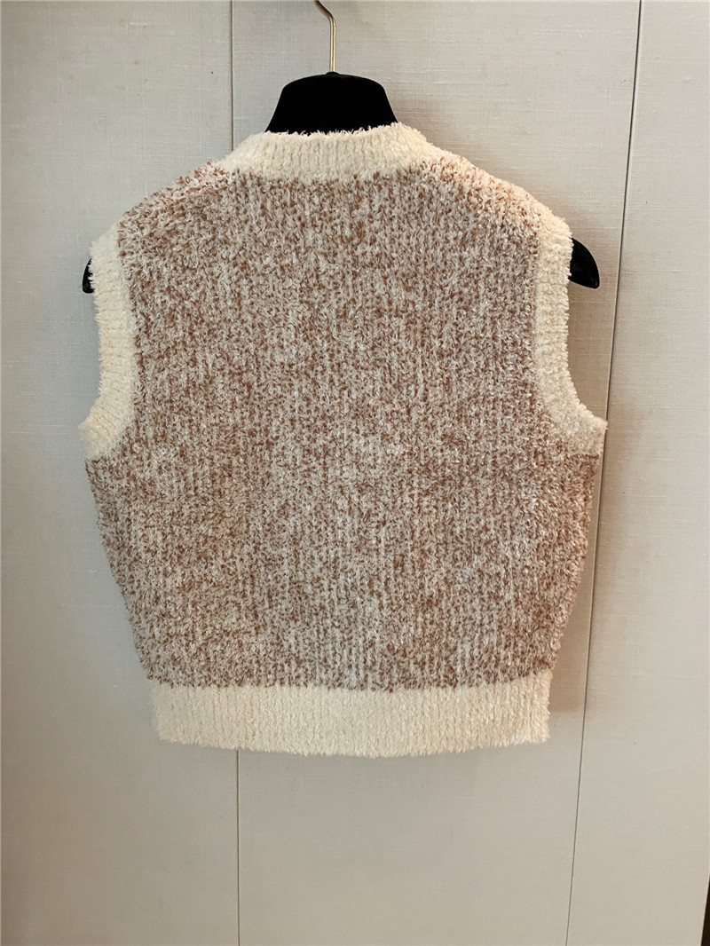 L0ew* logo jacquard knitted vest