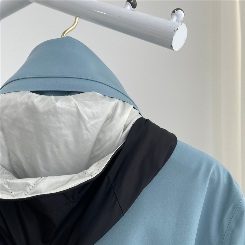 Moncler blue cotton jacket