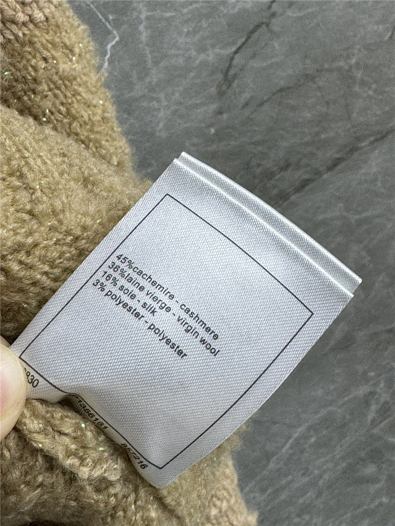 Ch**el jacquard turtleneck sweater in ginger