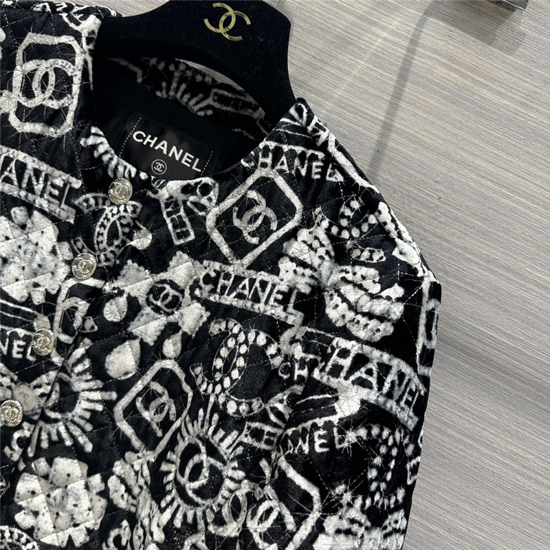 Chanel silk quilted jacket