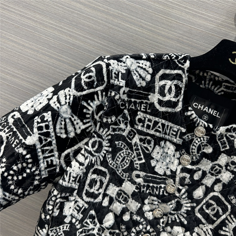 Chanel silk quilted jacket