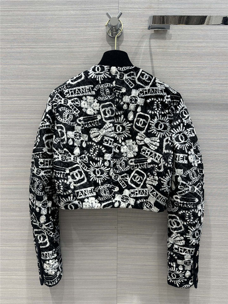 Chanel silk quilted jacket